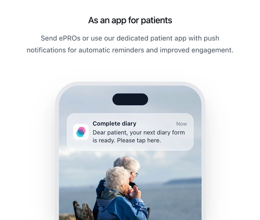 The OpenEDC patient app for diaries.